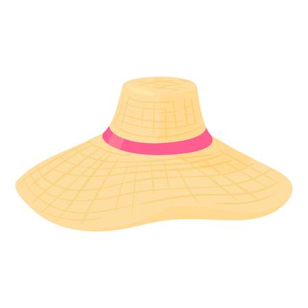 Summer hat icon, cartoon styleのイラスト素材