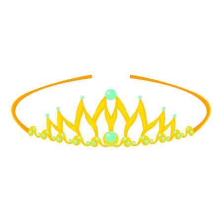 Crown icon, cartoon styleのイラスト素材