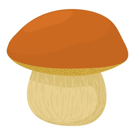 Boletus edulis icon, cartoon styleのイラスト素材