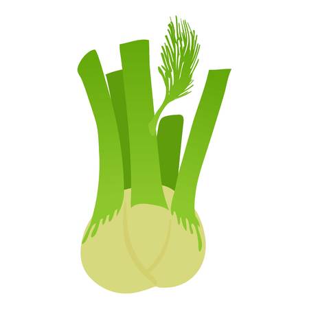 Fennel icon, cartoon styleのイラスト素材