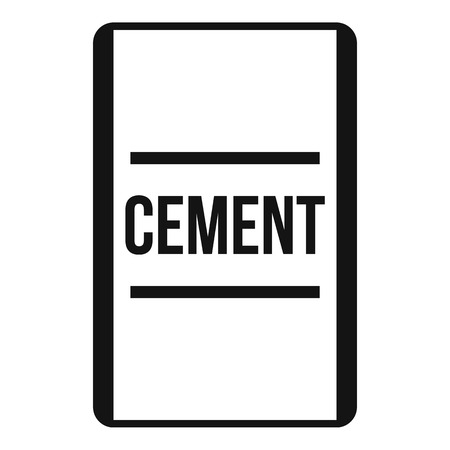 Cement icon. Simple illustration of cement vector icon for webのイラスト素材