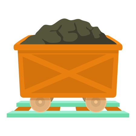Coal icon, cartoon styleのイラスト素材