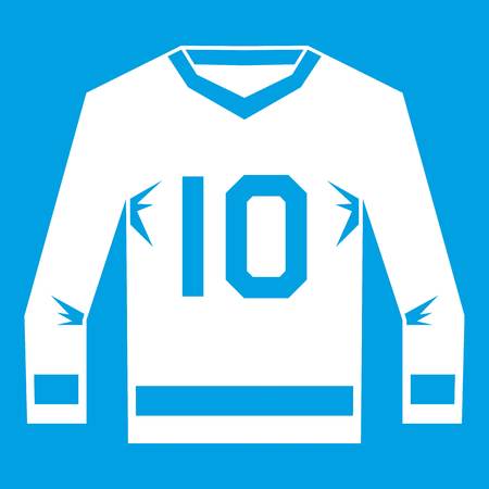 Hockey jersey icon whiteのイラスト素材