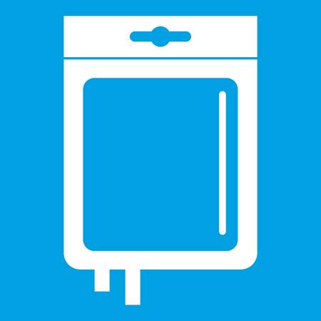 Blood transfusion icon whiteのイラスト素材