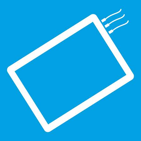 One phone icon whiteのイラスト素材