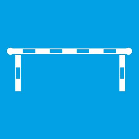 Striped barrier icon whiteのイラスト素材