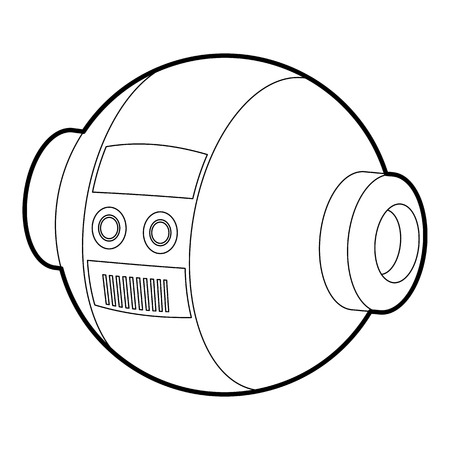 Robotic ball icon outlineのイラスト素材