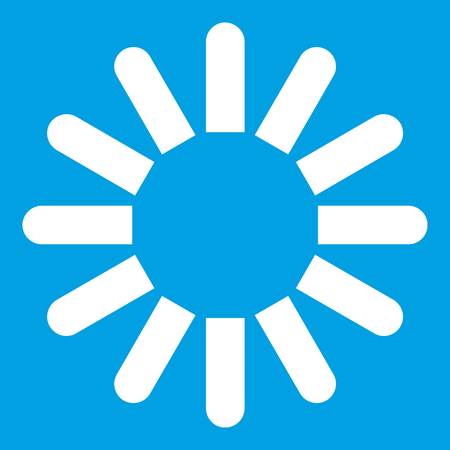 Sign download icon whiteのイラスト素材