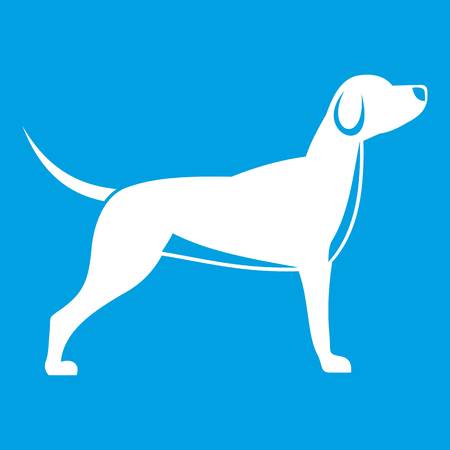 Dog icon whiteのイラスト素材
