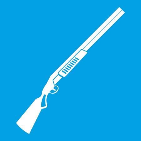 Gun icon white illustration.のイラスト素材