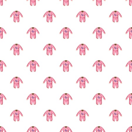 Romper for baby pattern seamless repeat in cartoon style vector illustrationのイラスト素材