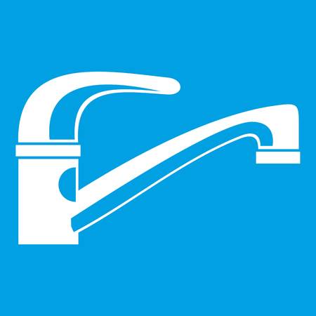 Water tap icon whiteのイラスト素材