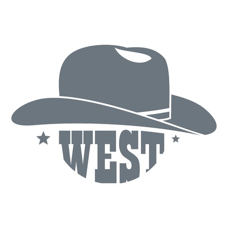 Wild west cowboy hat, simple styleのイラスト素材