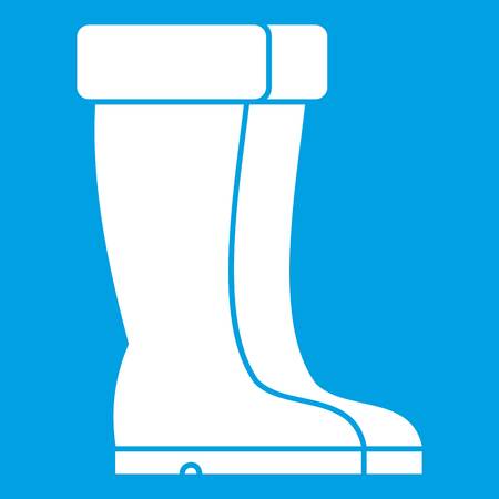 Winter shoes icon whiteのイラスト素材