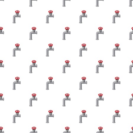 Pipe valve pattern seamless repeat in cartoon style vector illustrationのイラスト素材