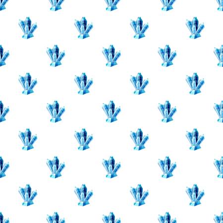 Blue crystals patternのイラスト素材