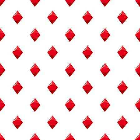 Diamond suit plying card patternのイラスト素材