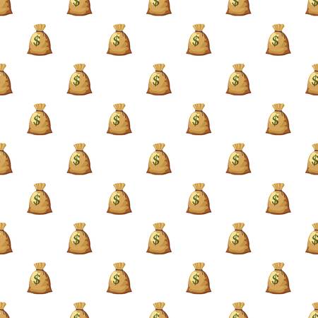 Money bag with dollar sign patternのイラスト素材