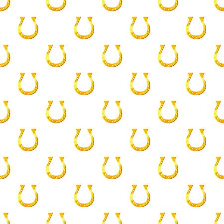 Golden horseshoe patternのイラスト素材