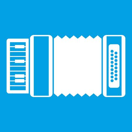 Accordion icon whiteのイラスト素材