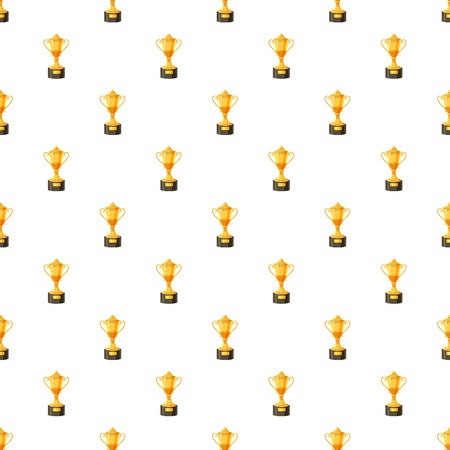 Golden winner cup patternのイラスト素材