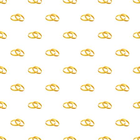 Wedding rings pattern seamless repeat in cartoon style vector illustrationのイラスト素材