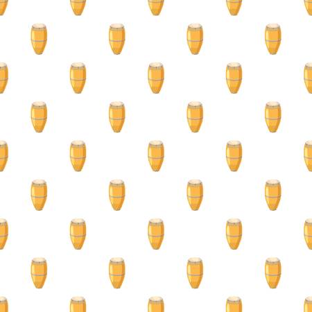 Ethnic drum pattern seamless repeat in cartoon style vector illustrationのイラスト素材