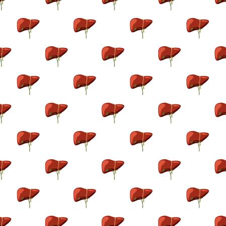 Human liver pattern seamless repeat in cartoon style vector illustrationのイラスト素材