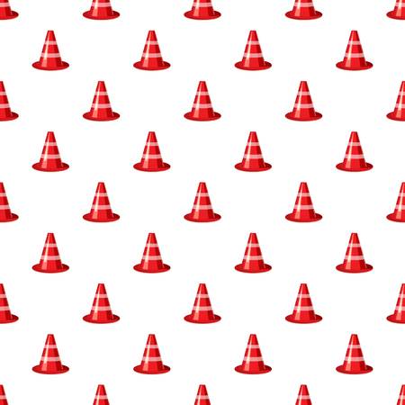Traffic cone patternのイラスト素材