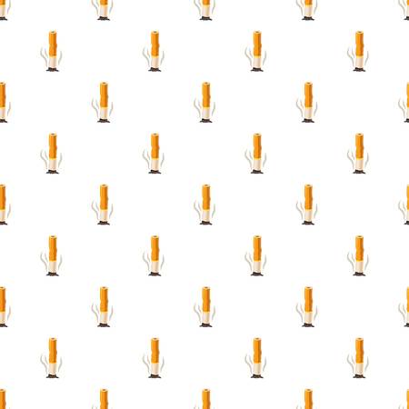 Cigarette butt pattern seamless repeat in cartoon style vector illustrationのイラスト素材