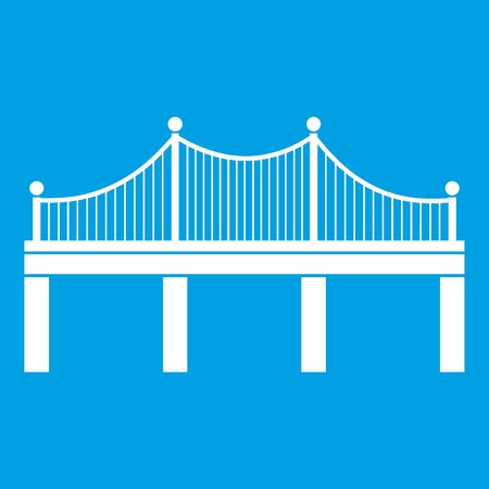 Bridge icon whiteのイラスト素材