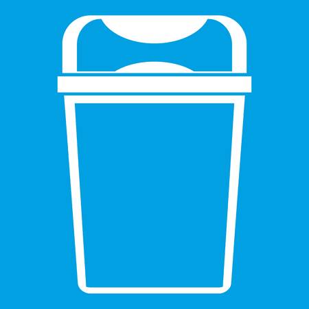 Trash can icon whiteのイラスト素材