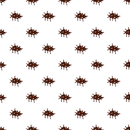 Big spot of chocolate pattern seamless repeat in cartoon style vector illustrationのイラスト素材