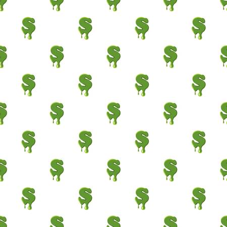 Letter S made of green slimeのイラスト素材