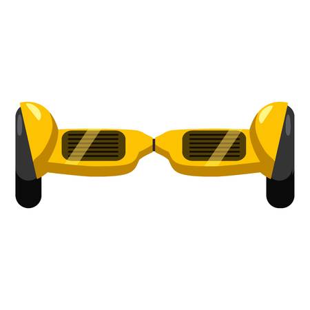 Self balancing electric scooter icon. Cartoon illustration of self balancing electric scooter vector...