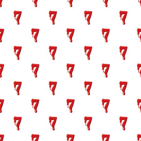 Seven number isolated on white backgroundのイラスト素材