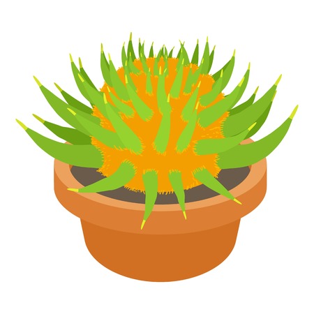 Prickly cactus icon. cartoon illustration of prickly cactus vector icon for webのイラスト素材