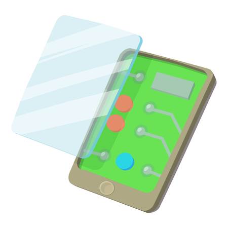 Screen off icon. cartoon illustration of screen off vector icon for webのイラスト素材