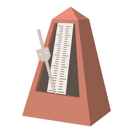 Metronome icon. cartoon illustration of metronome vector icon for webのイラスト素材