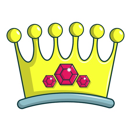 Lady crown icon. Cartoon illustration of lady crown vector icon for web designのイラスト素材