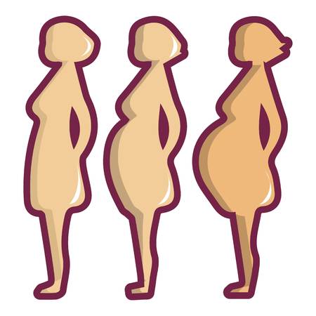 Pregnant period icon. Cartoon illustration of pregnant period vector icon for web designのイラスト素材