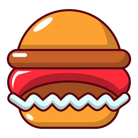 Burger icon. Cartoon illustration of burger vector icon for web designのイラスト素材