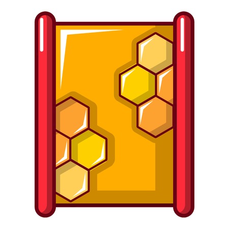 Honeycombs icon. Cartoon illustration of honeycombs vector icon for web designのイラスト素材