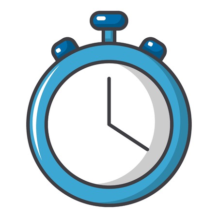 Stopwatch icon. Cartoon illustration of stopwatch vector icon for web design