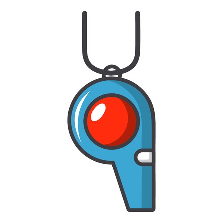 Sport whistle icon. Cartoon illustration of sport whistle vector icon for web designのイラスト素材