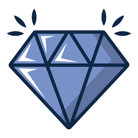 Crystal icon. Cartoon illustration of crystal vector icon for web designのイラスト素材