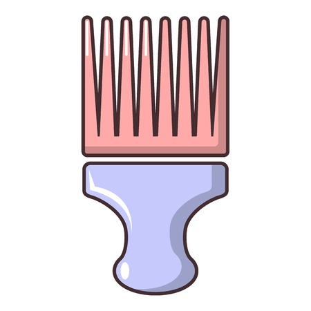 Afro comb icon. Cartoon illustration of afro comb vector icon for web designのイラスト素材