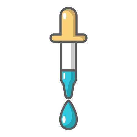 Pipette icon, cartoon styleのイラスト素材