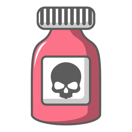 Poison bottle icon, cartoon styleのイラスト素材