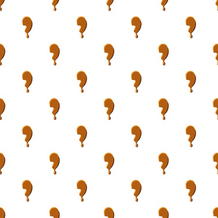 Comma from caramel pattern seamless repeat in cartoon style vector illustrationのイラスト素材